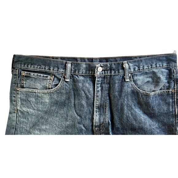 Levis 505 Mens Jeans 40x32 Straight Leg Denim Made In Mexico - Picture 12 of 16